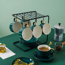 Coffee cup small luxury Net red exquisite European cup and saucer set light luxury ins style home high-grade afternoon tea set