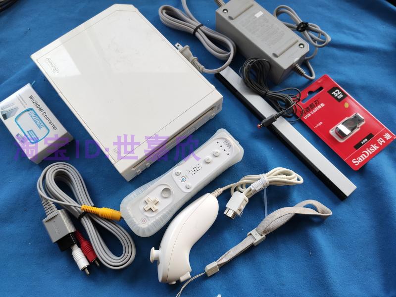 Nintendo Second-hand Wii Console Body Sensation Game-fitting Handle Warranty WII Dance Force Full Opening