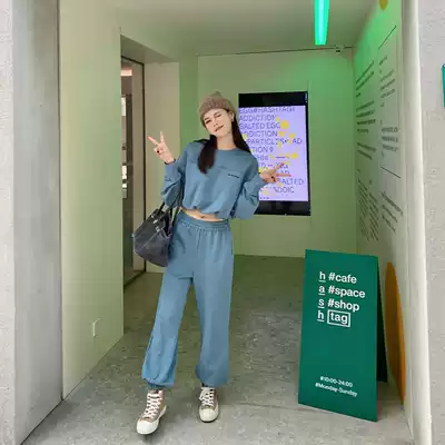 CloudSweet wow girl Korean Ins blogger fashionable clothes street style two-piece set