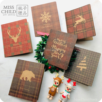 Creative Christmas Kraft paper card Christmas Thank You card Thanksgiving Blessing card Christmas Business card Gift card