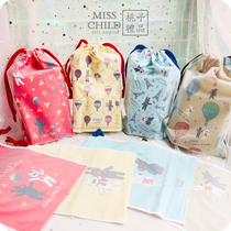 5 Japanese cartoon gift bundle pockets June 1 Holiday gift packaging Cute double matte gift drawstring bag