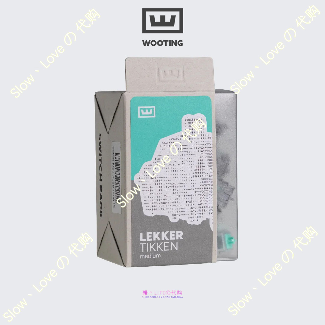 Wooting Lekker Tikken Medium 42cN-54cN 官方新品线性磁轴评价- 淘宝网