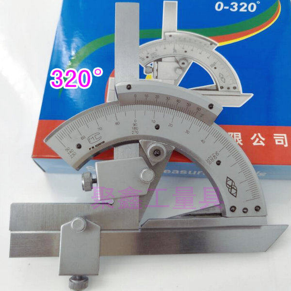 Shanghai Shenling universal angle ruler protractor universal angle ruler 320 degrees 360 degrees 180 degrees angle ruler