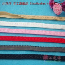 Five-crown hemming elastic band width 1 2cm hemming strip knitted elastic belt accessories lace c525