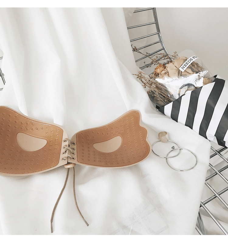 Dì 10:30 xe buýt H020 Lala nữ thần núm vú dây rút tụ tập dán ngực váy cưới đồ lót vô hình shop đồ lót cao cấp