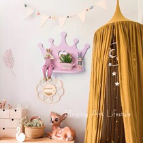 INS Nordic Children House Crown Separator Decorated Shelve Home Bedroom Partition Wall Trim Decoration