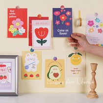 ins childrens room cute cartoon decoration card kindergarten bedroom trinket background wall decoration card picture