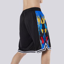 2021 summer new casual five-point pants mens tide Van Gogh oil painting printing basketball shorts running training in pants breathable