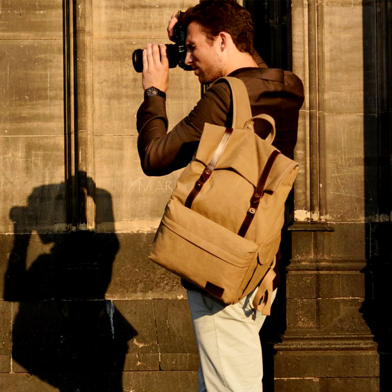 Ginover 61309 Dual Shoulder Single Eye Photography Pack 61319 Professional Canvas Casual Up And Down Stratix Camera Bag