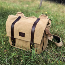 Ginnifer Single Shoulder SLR Camera Bag 61317 61318 British Leather Canvas Professional Photography Bag Leisure