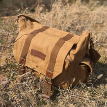 Nikon D850 professional one-shoulder casual retro photography bag canvas Canon 5d4 SLR camera bag inner cool color