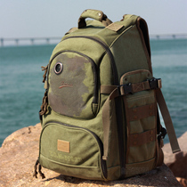 Ginniver large capacity canvas shoulder photography bag professional 5d4 multi-machine Multi-Mirror SLR camera bag 61923