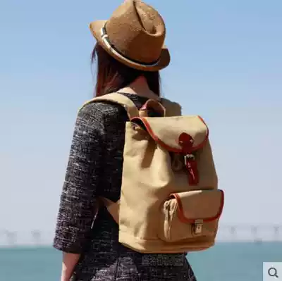 Cool retro canvas shoulder photography bag single-eye digital camera bag professional girls casual feelings anti-theft backpack