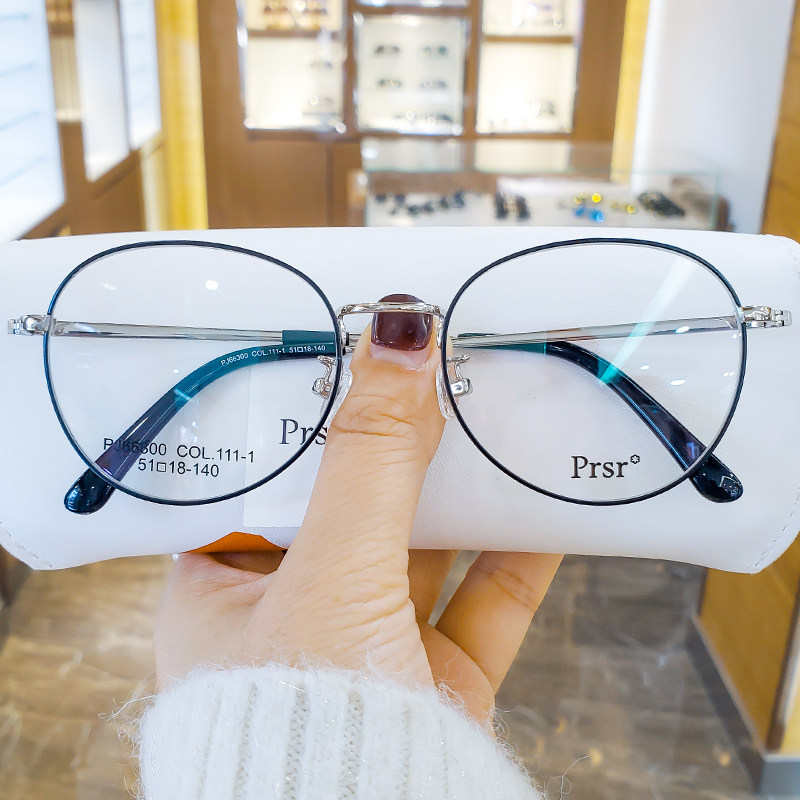 Pasha glasses frame anti-blue light radiation glasses computer goggles for men and women can be equipped with myopia display face small 66300