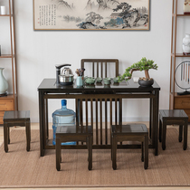 New Chinese modern tea table and chair combination home living room tea table kung fu tea table tea table tea set set