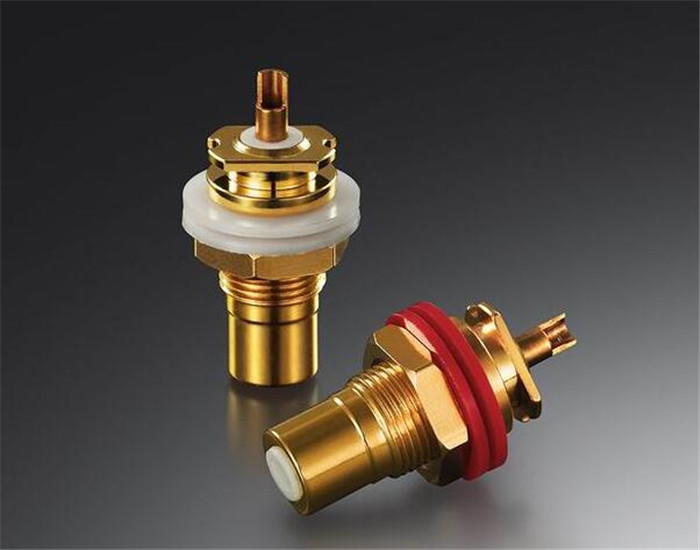 EIZZ Boutique RCA Signal Socket Phosphorus Bronze Gilded RCA Signal Audio Plug Lotus Socket EZ-102