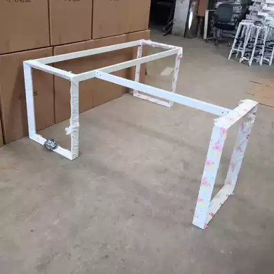 Customizable wrought iron corner desk foot Office table metal table rack painted iron support foot marble base