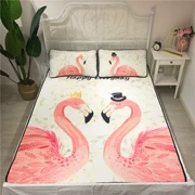 Tình yêu Firebird mạnh điều hòa không khí Tencel Ruanxi ba mảnh giường cô gái tim 1,5m giường 1.8m mat gấp rửa - Thảm mùa hè