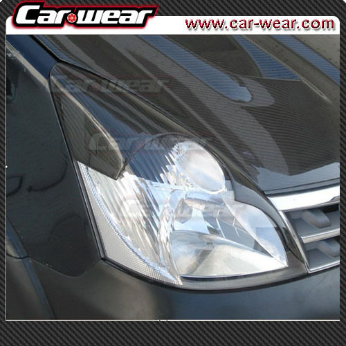 Livina Liwei modified carbon fiber eyebrow Liwei headlight decorative eyebrow stickers a pair of 13 to 17 models