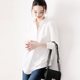 Shirts for women 2023 spring and summer new long-sleeved solid color anti-wrinkle drape loose and versatile high-end personalized white shirt