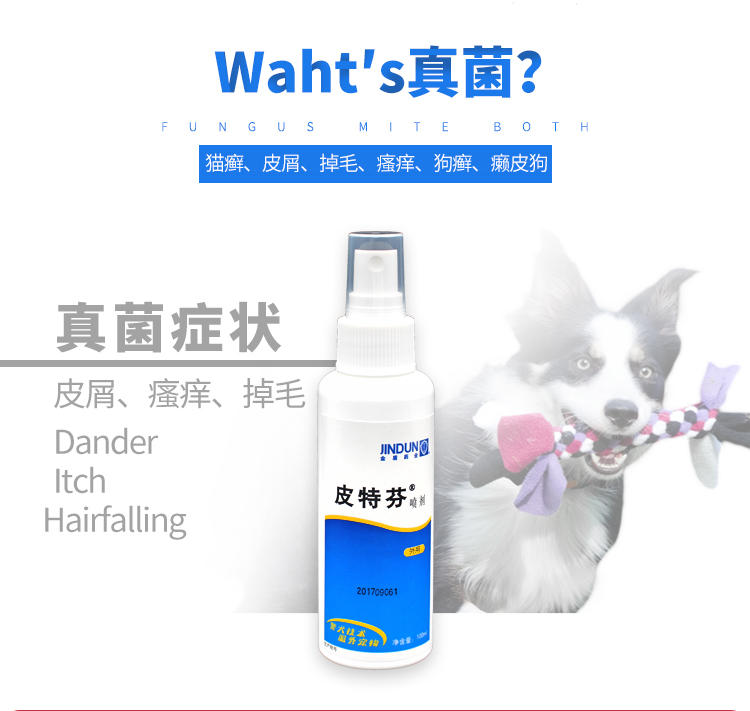 * Peach Blossom Cat House * Golden Shield Pitfen Spray 100ml Vật nuôi y tế Chó mèo nấm 癣 	các loại kim tiêm trong thú y	