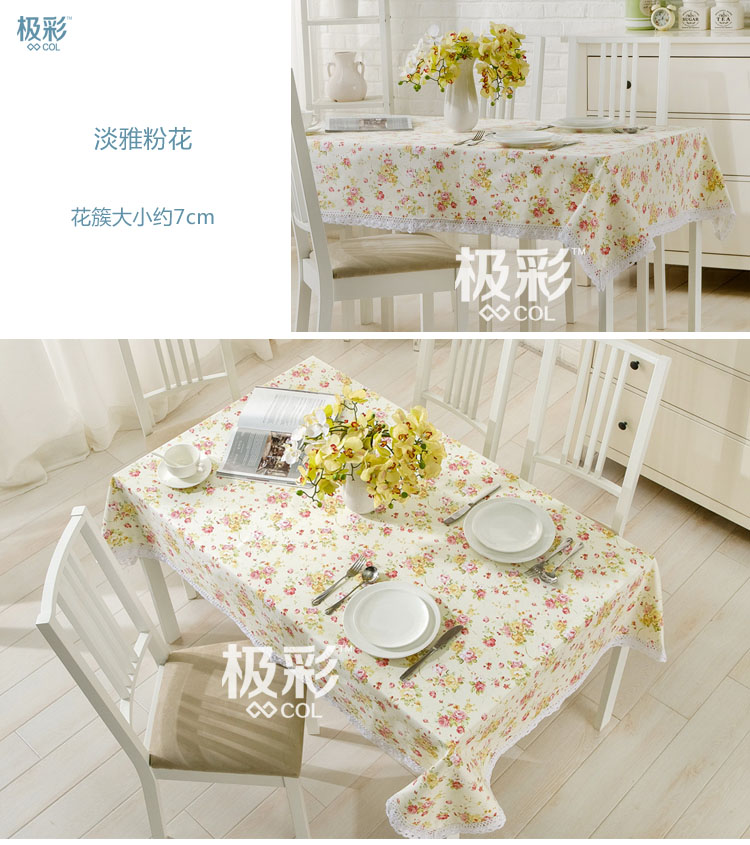 Mục vụ châu Âu hoa khăn trải bàn dày bông vải lanh sofa vải ren bàn cà phê bàn ​​dày khăn trải bàn vải - Khăn trải bàn trải bàn nhựa