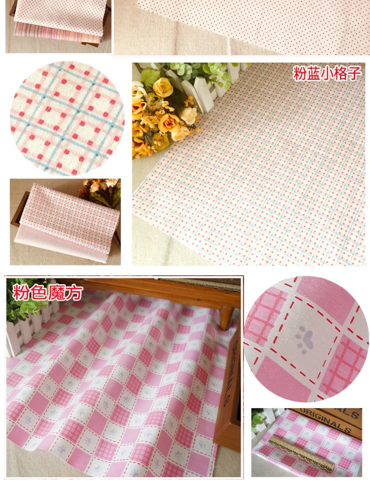 Vải cotton thủ công DIY chắp vá vải quần áo bé vải vải màu hồng Một nhóm vải cotton giấy