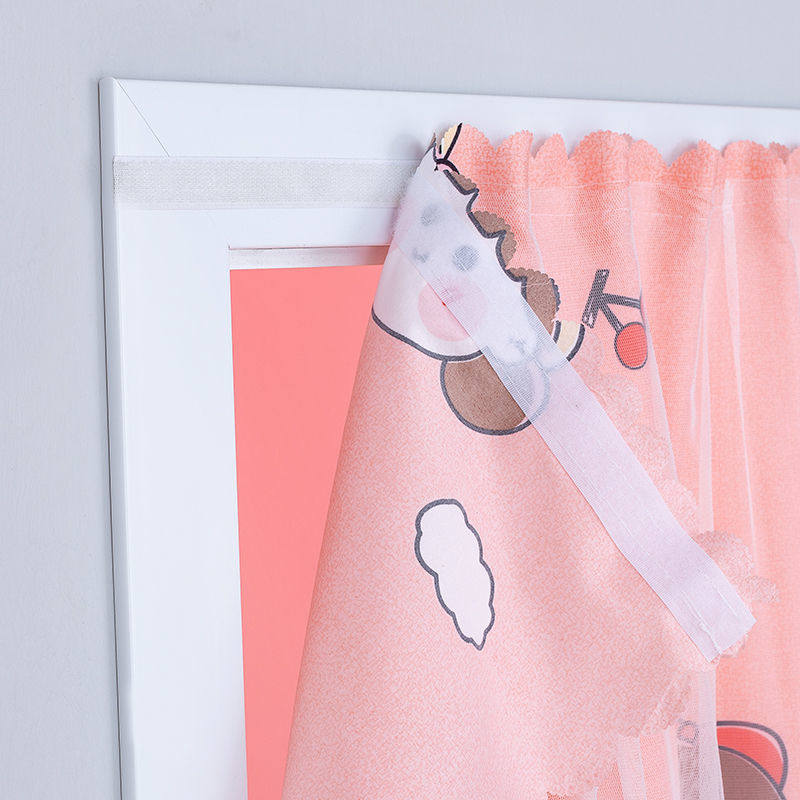 Magic sticker door curtain perforated anti-mosquito curtain self-adhesive curtain Home Single door lace encrypted tent yarn curtain supports customisation