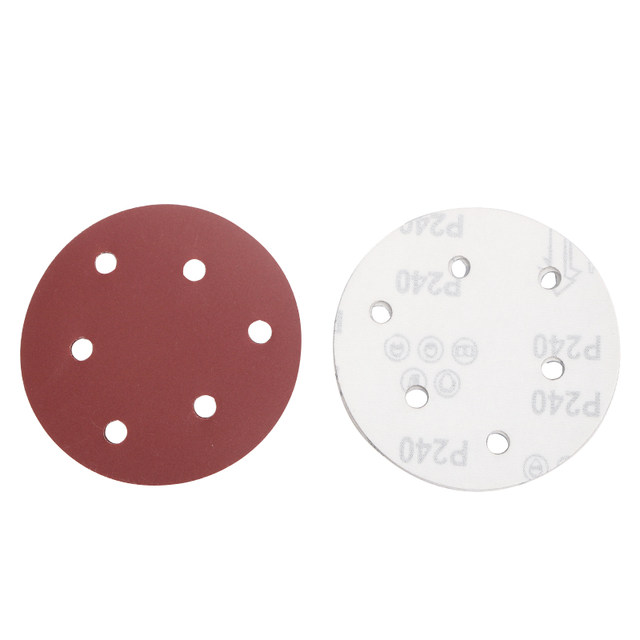 5inch Electric Pneumatic Grinder Polisher Disc Sandpaper Dry Grinding Flocking Pad Sandpaper Round Sanding Disc 125