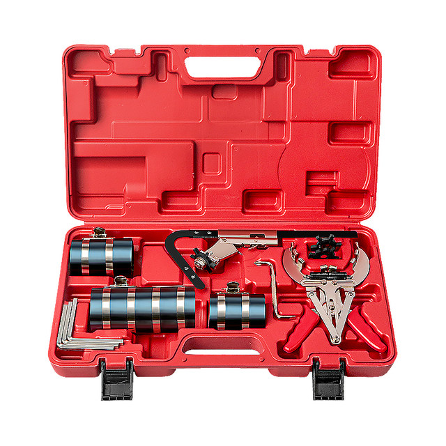 Car Piston Ring Removal and Installation Compressor, Expansion Caliper, Engine Carbon Deposit Cleaning Scraper, Auto Repair and Maintenance Tool Set