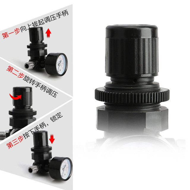 Air Pump Pressure Regulator Compressed Air Compressor Filter Air Pressure Gauge Flow Pressure Reducing Valve Pressure Regulating Valve Air Source Processor