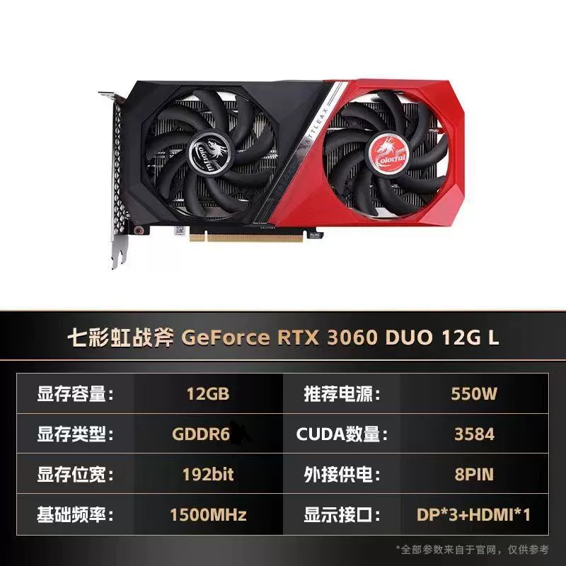 Видеокарта Colorful RTX 3060 Ti Ultra W OC G6X — 8/12 ГБ, трёхвентиляторный разгонный дизайн для 2K-игр