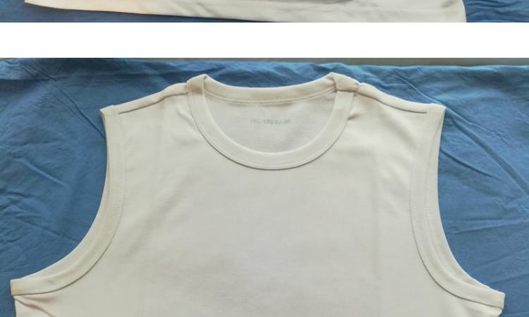 Pha chế 07 áo vest trắng 07 áo trắng không tay cổ tròn áo sơ mi cổ tròn tay áo nhanh khô quần áo vật lý chạm đáy áo thun áo thun ba lỗ nữ big size