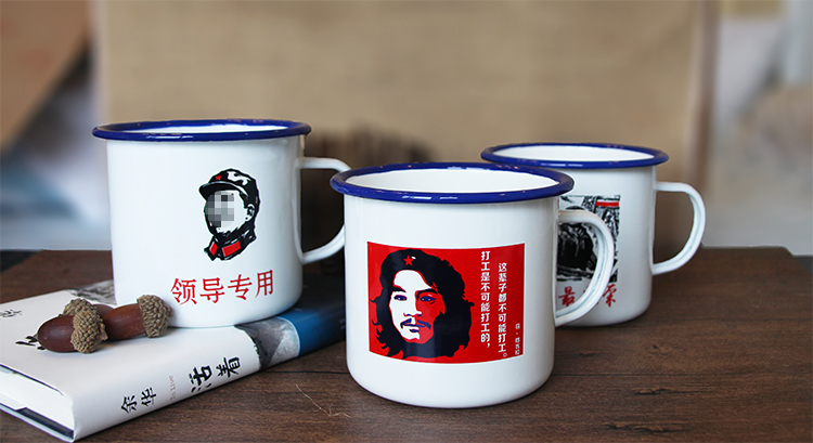 Hoài niệm cổ điển cốc cốc cốc có nắp bình trà lớn kiểu cũ cho người dân phục vụ tách trà tùy chỉnh bình giữ nhiệt 1 lít