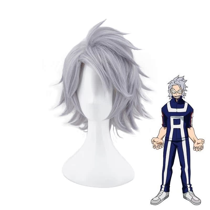 My Hero Academy Iron Zhecher sắt cosplay tóc giả Bạc chống cong vênh - Cosplay cosplay nezuko