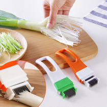 Handle type onion cutting handle type large scallion cutting knife onion flower kitchen cutting gadget