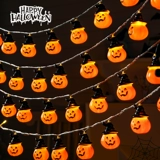 Хэллоуин украшения тыква фонарь макет реквизит сцена свет струна место проведения атмосфера стена магазин фон бар