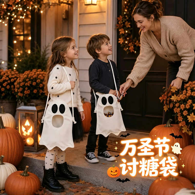 Halloween Props Candy Bag Pumpkin Ghost Candy Bag Halloween Decoration Kidsren's Bag Funny Costume Halloween Props Candy Bag Pumpkin Ghost Candy Bag Halloween Decoration Kidsren's Bag Funny Costume