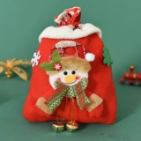 Apple, рождественский декор, ювелирное украшение, креативная льняная сумка для пожилых людей, подарок на день рождения, с медвежатами