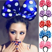 Halloween đạo cụ trẻ em ăn mặc bên tiệc satin vải Mickey nam và nữ ánh sáng vương miện headband nơ - Sản phẩm Đảng / Magic / Hiệu suất