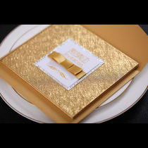 Invitation Party appreciation banquet Custom-made high-profile insurance conference conference conference opening creative gold business invitation