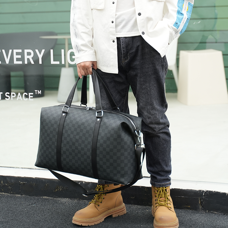 2022 New Tide Travel Pack Leather Large Capacity Men Travel Bag Dry and wet Separation Sports Pack