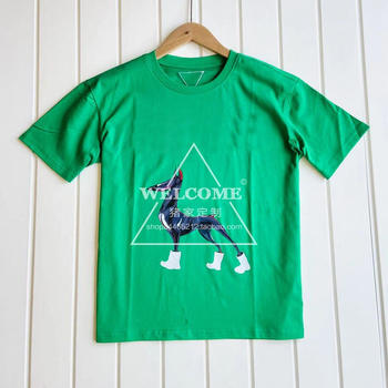 2025 Summer New Style Letter Print Street Style Loose Casual Short-Sleeved T-Shirt All-Cotton Men's and Women's Couple Tops