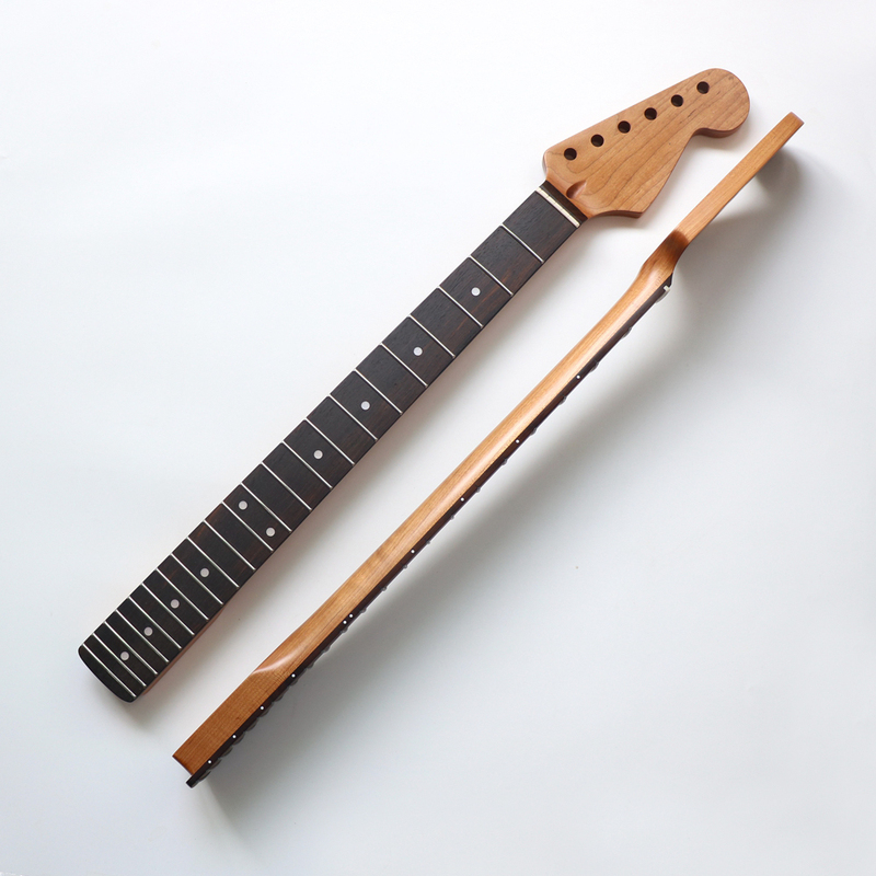 Dongli Canadian Maple Strat Guitar Neck 22 Frets Nitrocellulose Lacquer Unvarnished Rosewood Fingerboard Assembled Neck