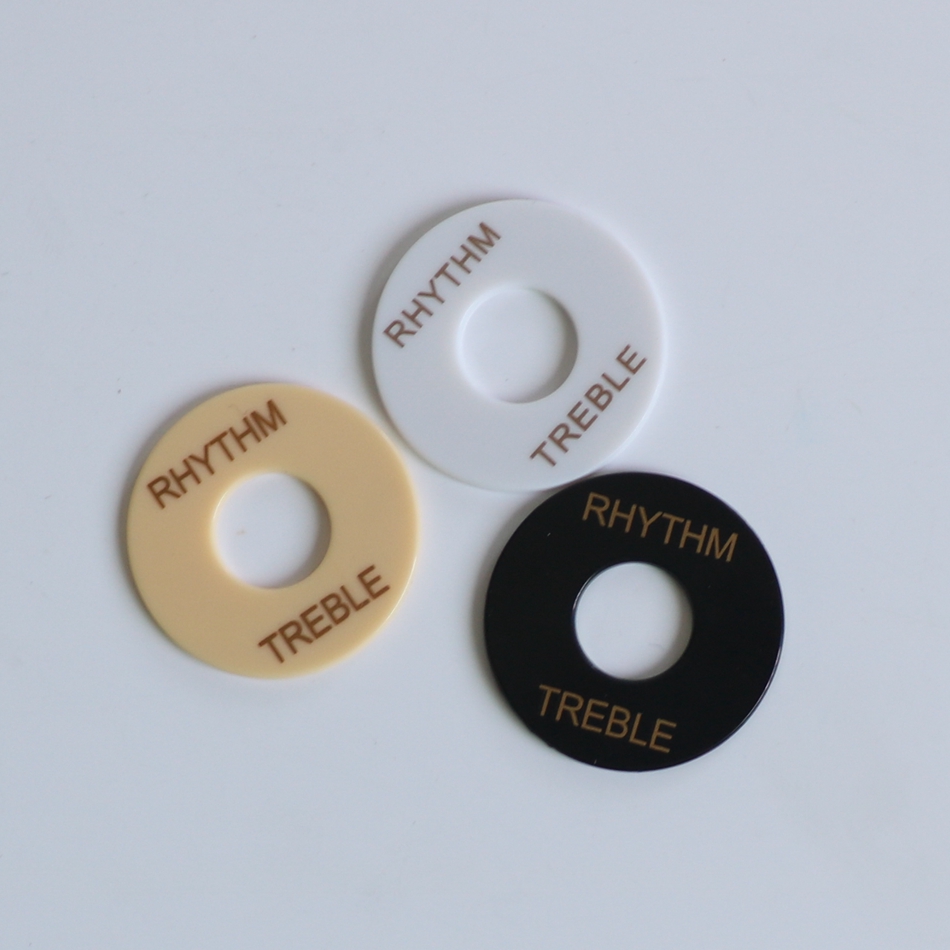Brand new general LP Guitar Shaking Switch Guard Board Black 3 Gear TG Switch Washers Golden Print