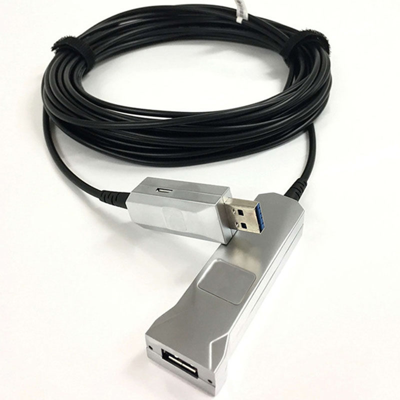 Fiber USB3 0 extended line of data line 8 m 10 m 20 m to mother signal extension line high speed transmission