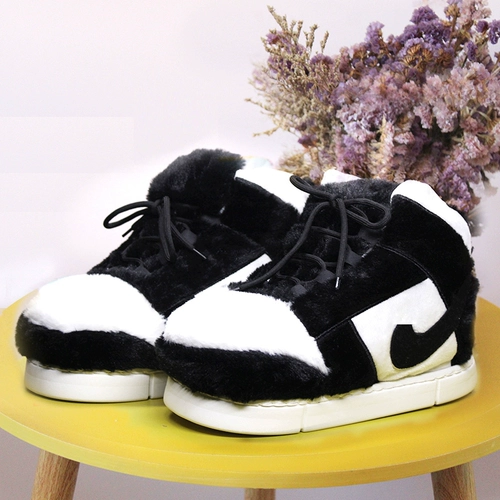 Подготовка конуса Большой хлопковой тащил мужская и женская зимняя комната теплые хлопковые тапочки Humy Humy, толстая обувь для лапши, кокосовые хлопковые обуви