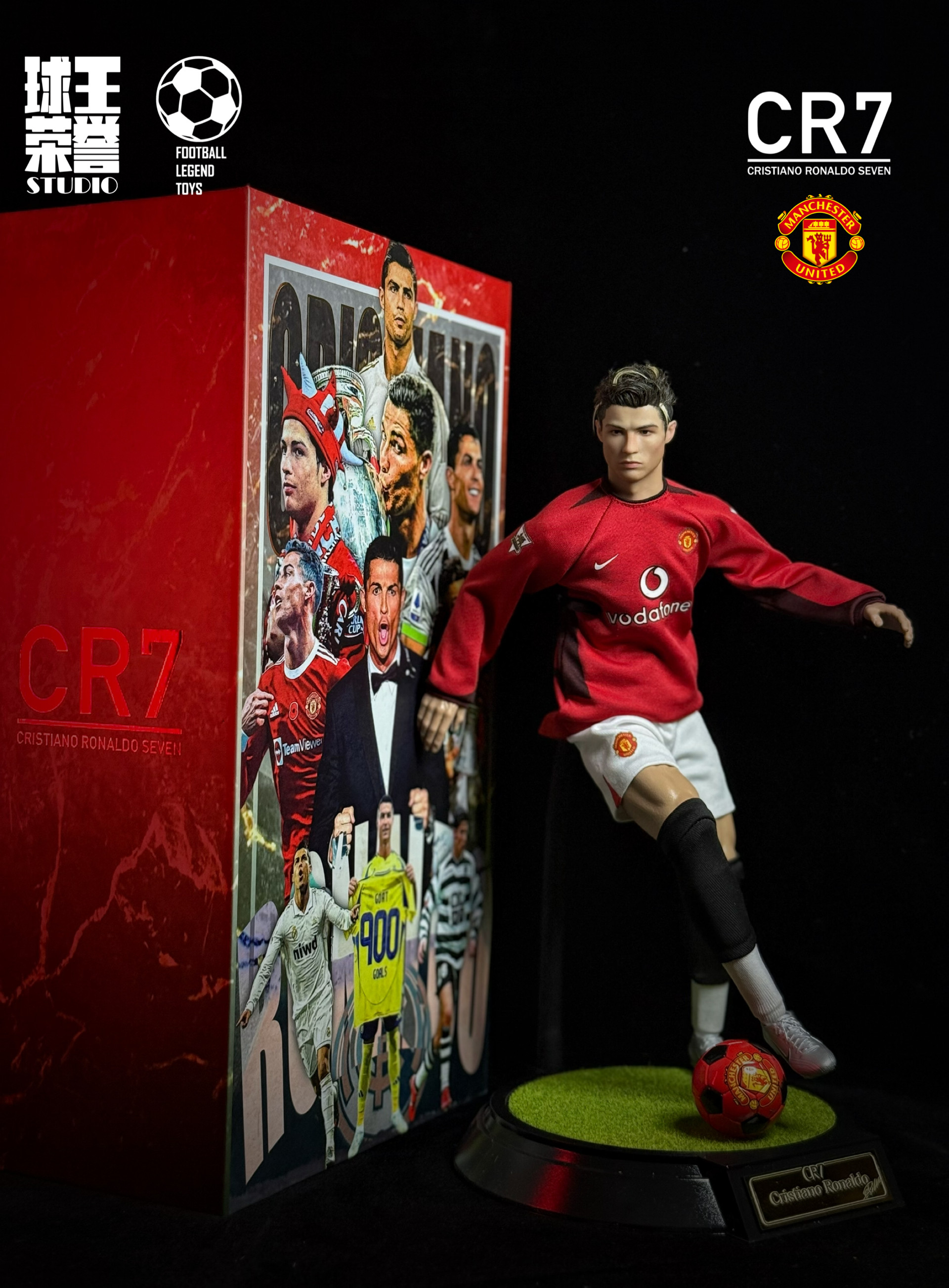 1/6 C Ronaldo Soldier Suit C Ronaldo Head Carving C Ronaldo