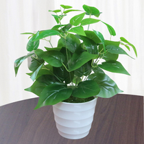 Simulation plants fake plants green plants indoor and outdoor decorative plastic potted fake green plants