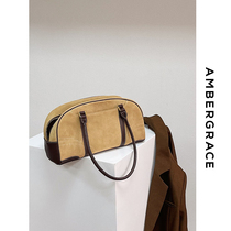 AMBERGRACE time is the most textured thing the first layer of anti-velvet skin medieval armpit bowling bag